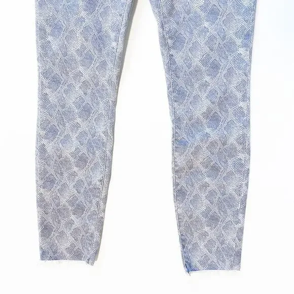 Paige Verdugo Ankle Jeans in Gray Animal Print - Picture 5 of 12